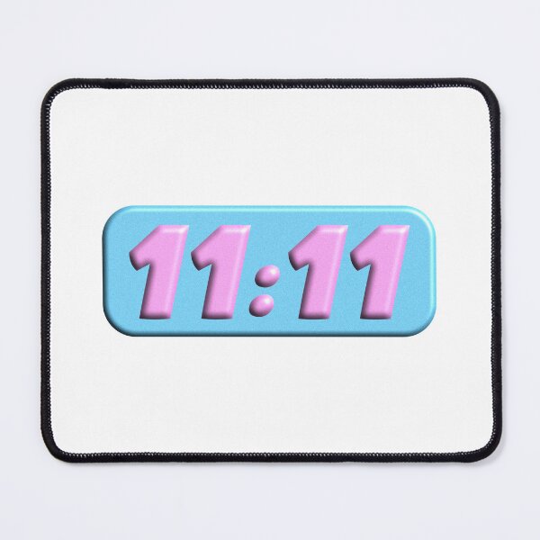 Item preview, angel number 11:11, blue and pink designed and sold by cozy-muscaria.