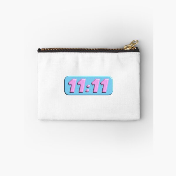 Item preview, angel number 11:11, blue and pink designed and sold by cozy-muscaria.