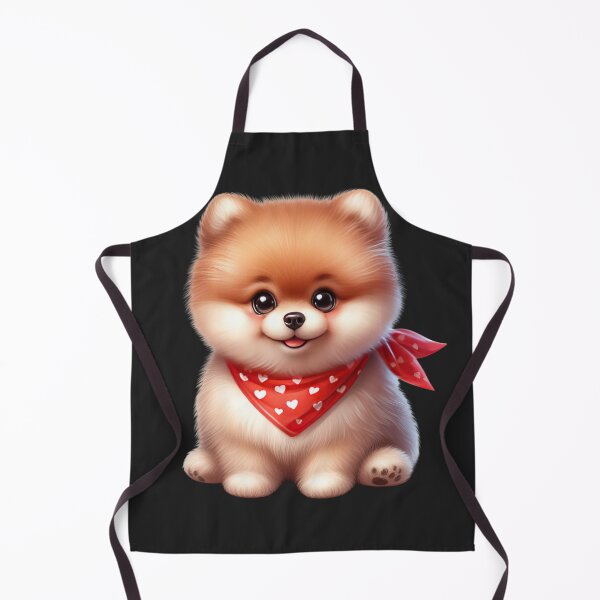 Item preview, Pomeranian Cute Dogs with Red Bandana designed and sold by BerryBlaze.