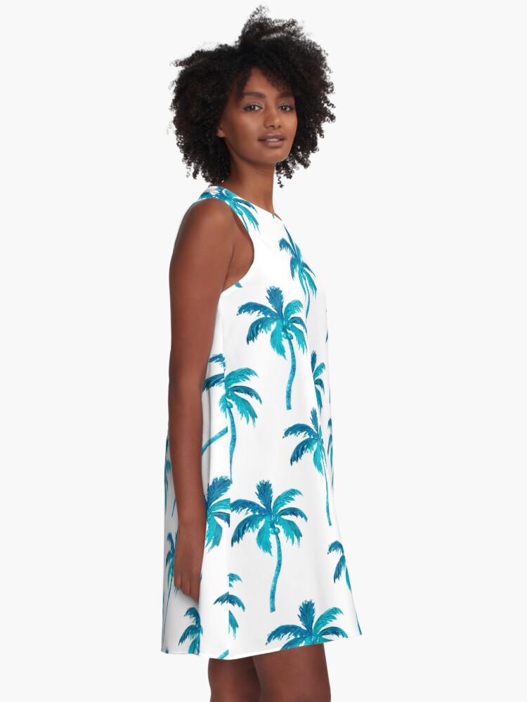 Alternate view of Coconut Palm Tree A-Line Dress