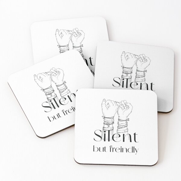 Item preview, Silent but friendly quote shirt designed and sold by MBN02.