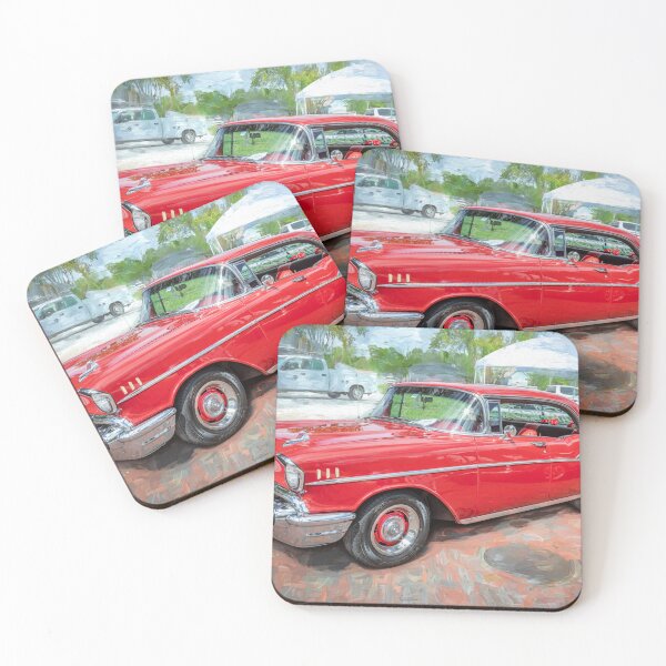 Item preview, 1957 Red Chevrolet Bel Air 4 Dr Sport X207 designed and sold by RichFrancoCars.