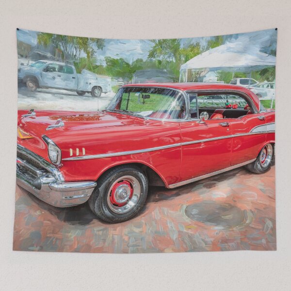 Item preview, 1957 Red Chevrolet Bel Air 4 Dr Sport X207 designed and sold by RichFrancoCars.