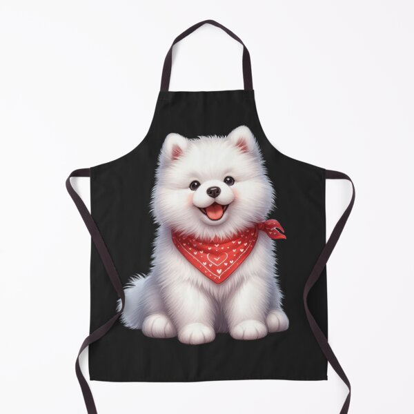 Item preview, Samoyed Cute Dogs with Red Bandana designed and sold by BerryBlaze.