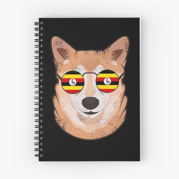 Item preview, Vintage Patriotic Shiba Inu Ugandan Flag designed and sold by feether-store.