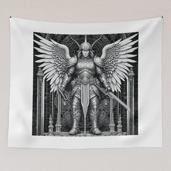 Item preview, Saint Michael the Angelic Protector designed and sold by HippieFarms11.