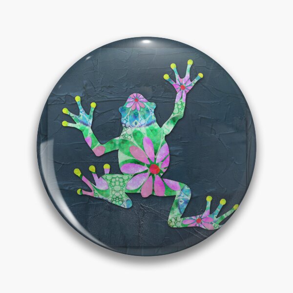 Item preview, Dancing Daisy Frog 3 Colorful Cute Art designed and sold by Sharon Cummings Art.