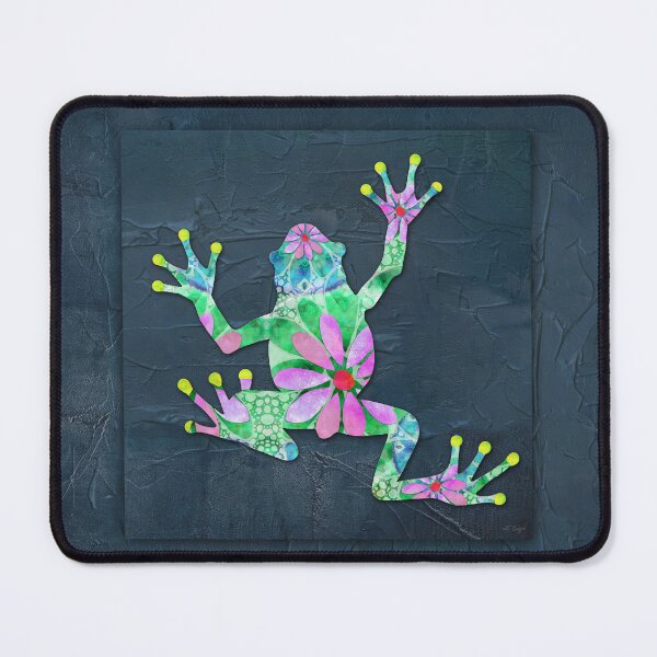 Item preview, Dancing Daisy Frog 3 Colorful Cute Art designed and sold by Sharon Cummings Art.