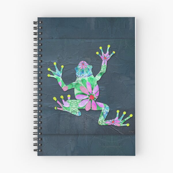 Item preview, Dancing Daisy Frog 3 Colorful Cute Art designed and sold by Sharon Cummings Art.