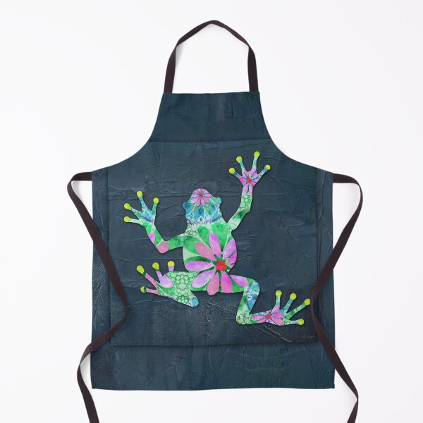 Item preview, Dancing Daisy Frog 3 Colorful Cute Art designed and sold by Sharon Cummings Art.