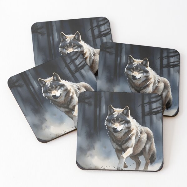 Item preview, Moonlit Pursuit: Majestic Creatures in Enchanted Woods designed and sold by MarinaFila.