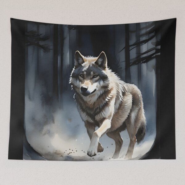 Item preview, Moonlit Pursuit: Majestic Creatures in Enchanted Woods designed and sold by MarinaFila.