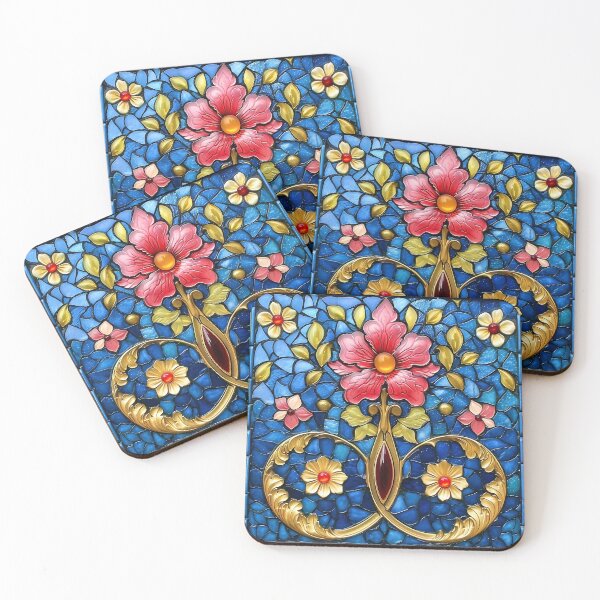 Item preview, Floral Crescendo Tile designed and sold by stevepmp.