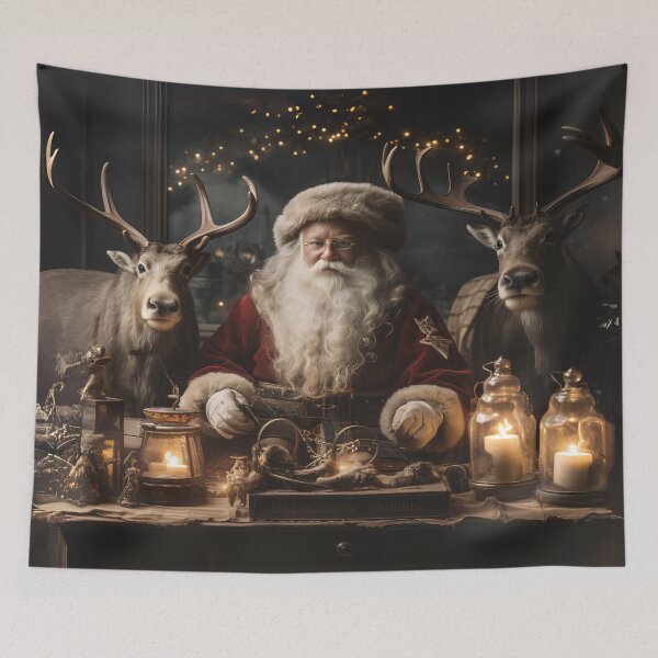 Item preview, Christmas Santa Reindeer designed and sold by jendrip.