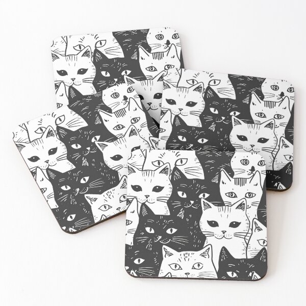 Item preview, Bicolor Cats Pattern designed and sold by Desfix.