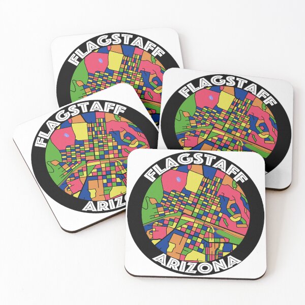 Item preview, Flagstaff, AZ Colorful Map designed and sold by John Mashburn.