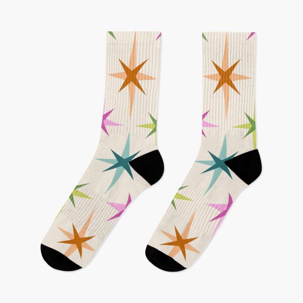 Item preview, Retro Star Pattern (pink/orange/blue/green) designed and sold by Design Minds Boutique.