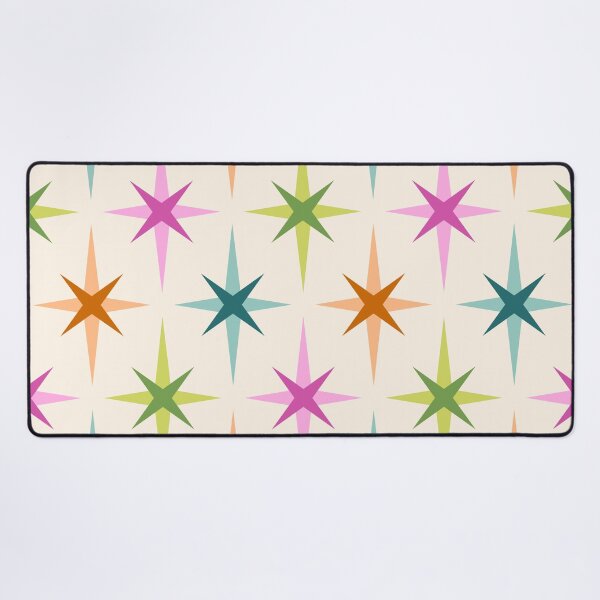Item preview, Retro Star Pattern (pink/orange/blue/green) designed and sold by Design Minds Boutique.