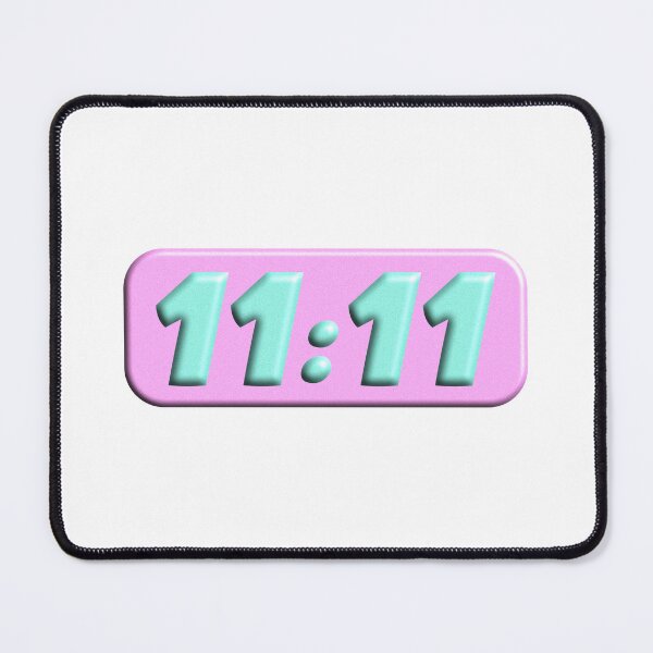 Item preview, angel number 11:11, pink and green designed and sold by cozy-muscaria.