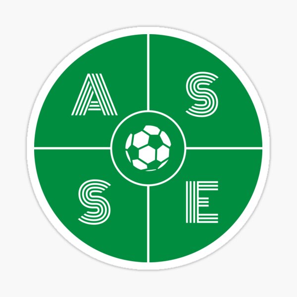 Autocollant AS Saint-Etienne - Green Angels - Sticker Foot ASSE