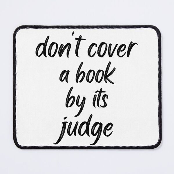Item preview, don't cover a book by its judge funny saying designed and sold by petrofy.