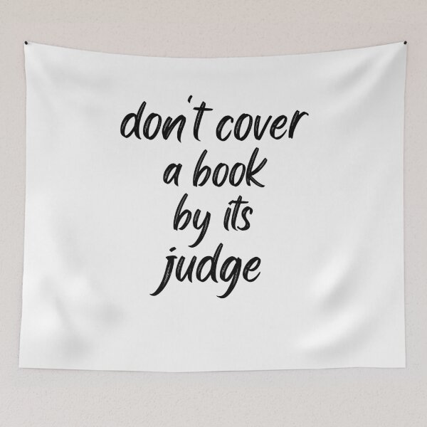 Item preview, don't cover a book by its judge funny saying designed and sold by petrofy.