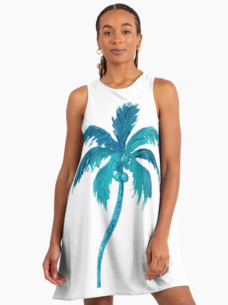 Coconut Palm Tree" A-Line Dress for Sale by MatsonArtDesign | Redbubble