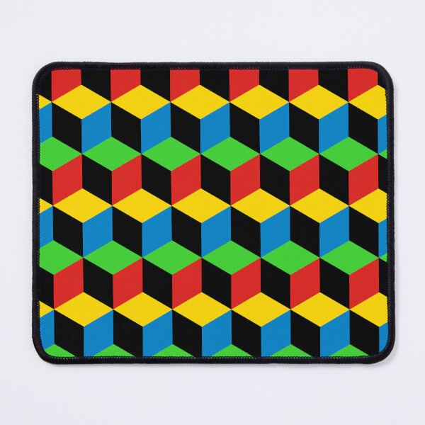 Item preview, Qbert Video Game Multi Color Blocks designed and sold by VintageStyle.