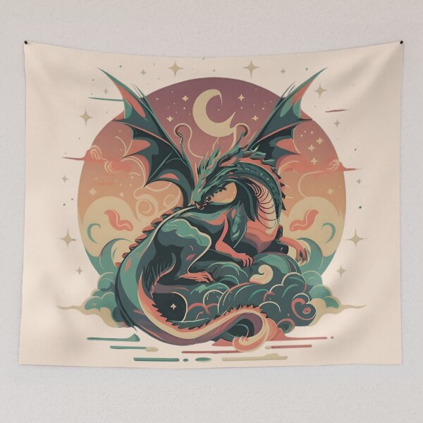Item preview, Mythical Dragon Gold Vortex Art designed and sold by DragonRealms.