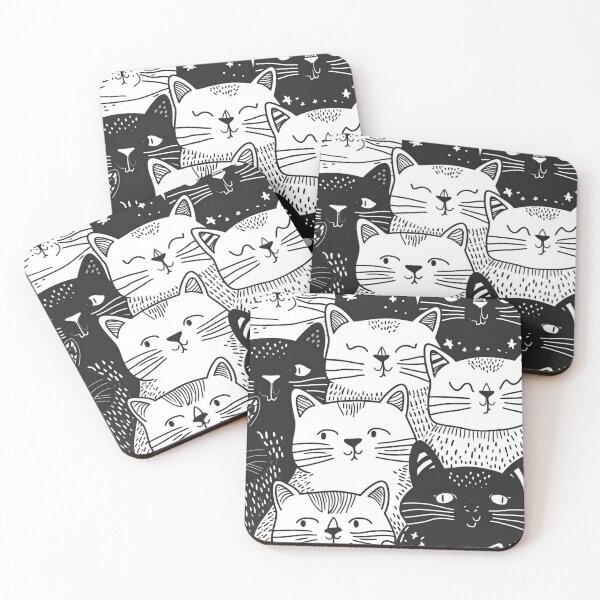 Item preview, Bicolor Cats Pattern designed and sold by Desfix.