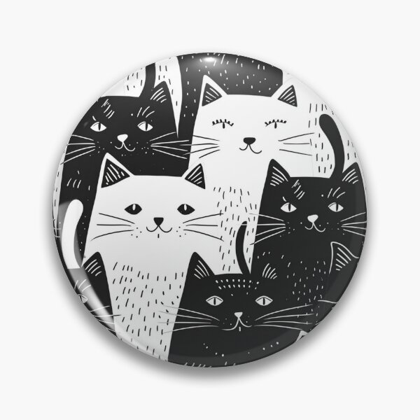 Item preview, Bicolor Cats Pattern designed and sold by Desfix.