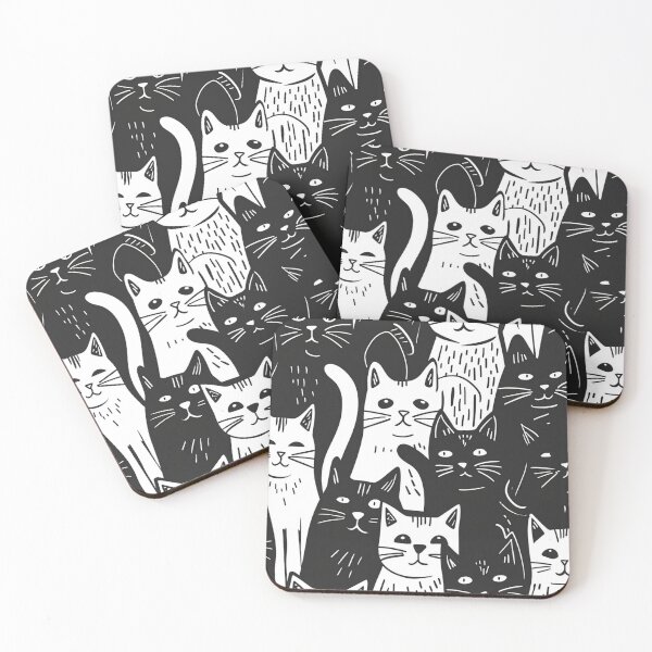 Item preview, Bicolor Cats Pattern designed and sold by Desfix.