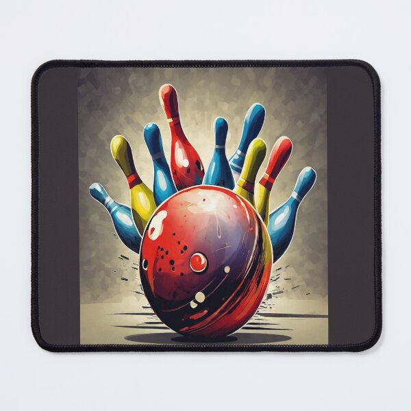 Item preview, "Strike Zone: Bowling Ball Against Pins" designed and sold by Artisticanvas.