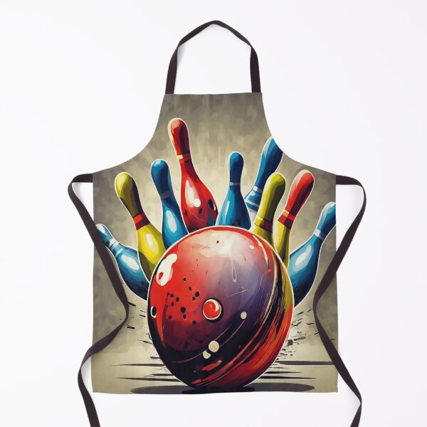 Item preview, "Strike Zone: Bowling Ball Against Pins" designed and sold by Artisticanvas.