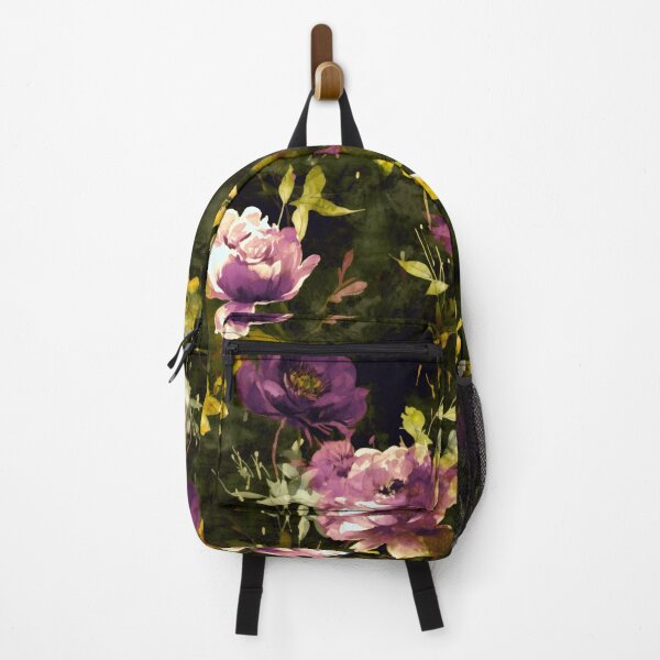 Item preview, Emma Rose - Dark Moody Floral | Fresh Violet and Lemongrass designed and sold by Aubergine Designs.