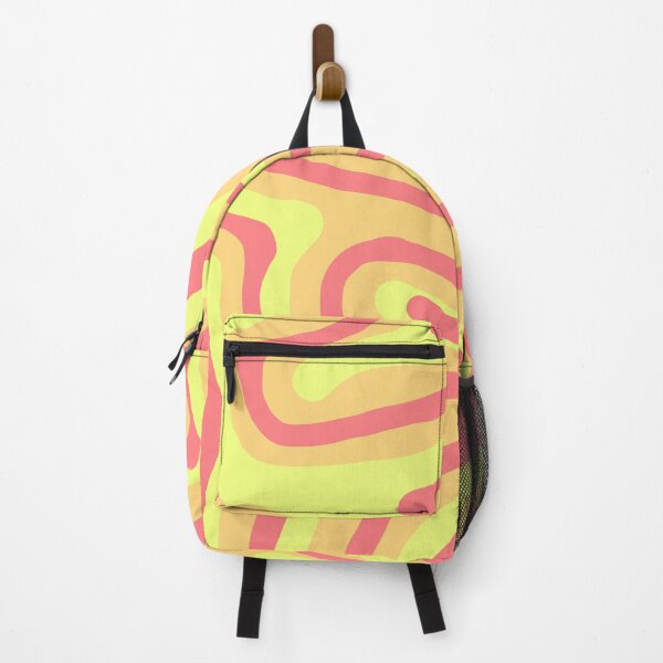 Item preview, Wild Red Yellow Orange Wavy Rainbow Abstract Art designed and sold by IntoClearWater.