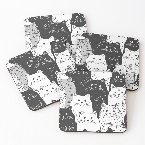 Item preview, Bicolor Cats Pattern designed and sold by Desfix.