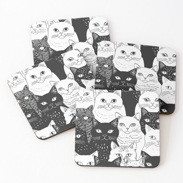 Item preview, Bicolor Cats Pattern designed and sold by Desfix.