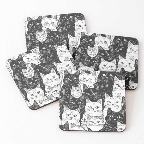 Item preview, Bicolor Cats Pattern designed and sold by Desfix.