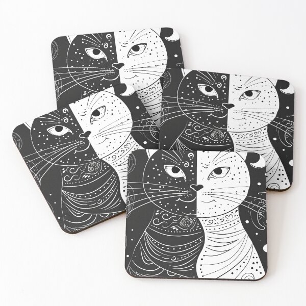 Item preview, Bicolor Cats Pattern designed and sold by Desfix.