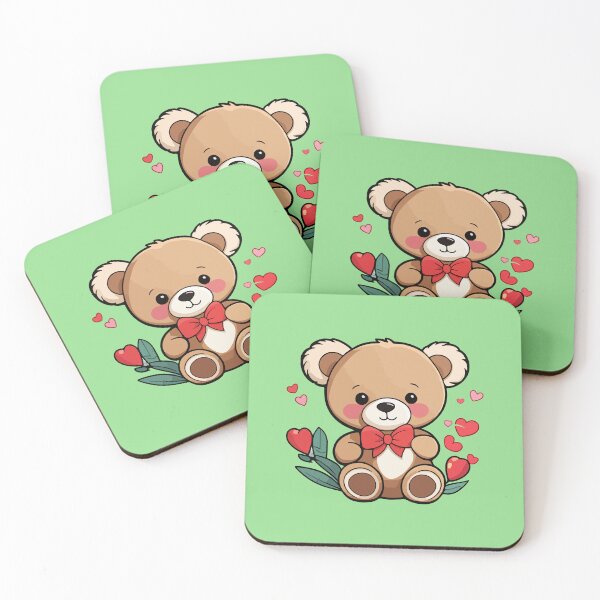 Item preview, Valentine's Day Mini Spring Bear designed and sold by StickerLab4.
