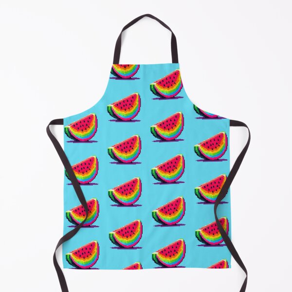 Item preview, Rainbow Watermelon Slice Pixel Art designed and sold by DakaPixelArt.