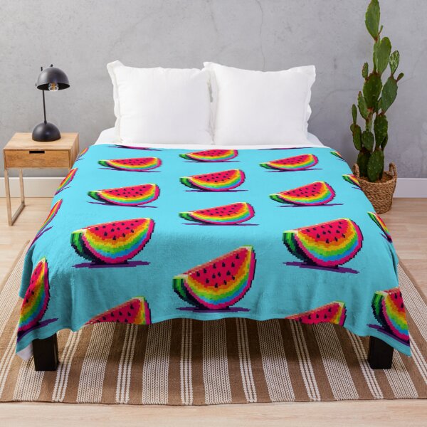 Item preview, Rainbow Watermelon Slice Pixel Art designed and sold by DakaPixelArt.