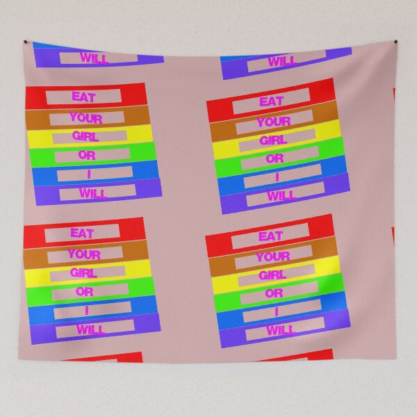 Item preview, eat your girl or i will | PRIDE FLAG designed and sold by TheLegatoSTUDIO.