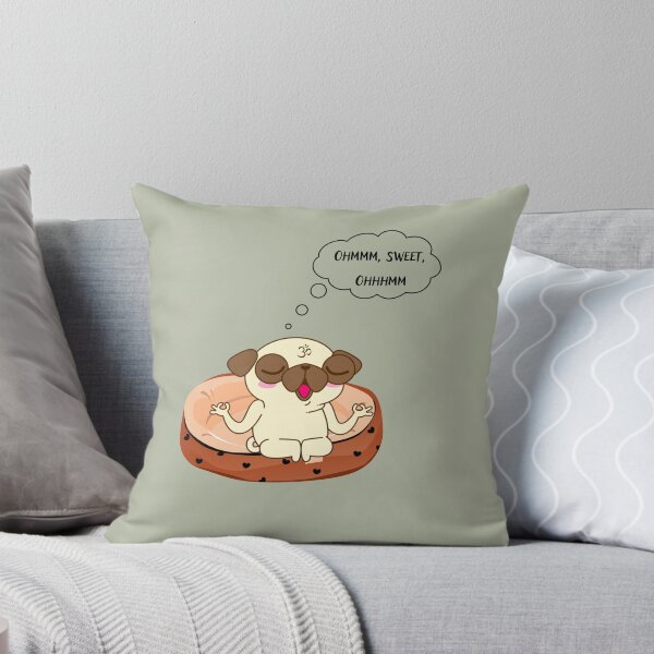 Item preview, Ohm Sweet Ohm - Pug lindo y divertido meditando designed and sold by FlowinMotion.