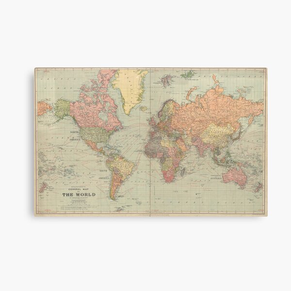 Item preview, General Map of the World by Stanford year 1922 designed and sold by Lefteris Betsis.