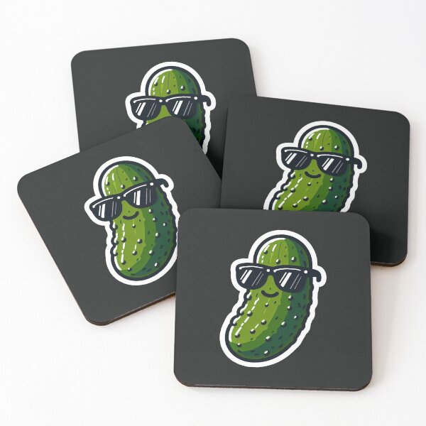 Artikelvorschau, Lächelnder Pickle-Charakter mit Sonnenbrille entworfen und verkauft von DethLock.