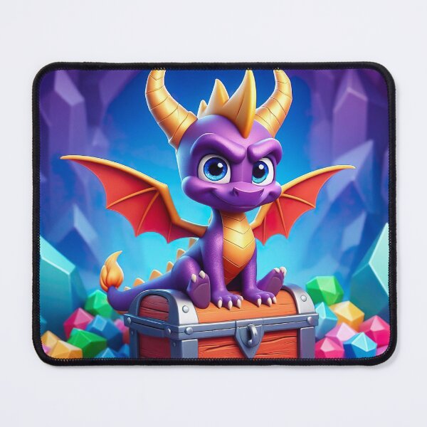Item preview, Chibi Spyro's Hoard - Adorable Guardian of Gemstone Treasure designed and sold by MnDShirts.