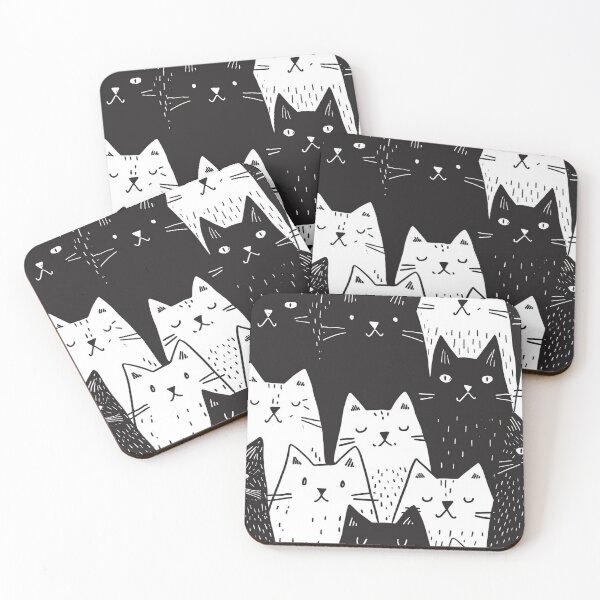 Item preview, Bicolor Cats Pattern designed and sold by Desfix.