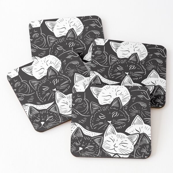 Item preview, Bicolor Cats Pattern designed and sold by Desfix.